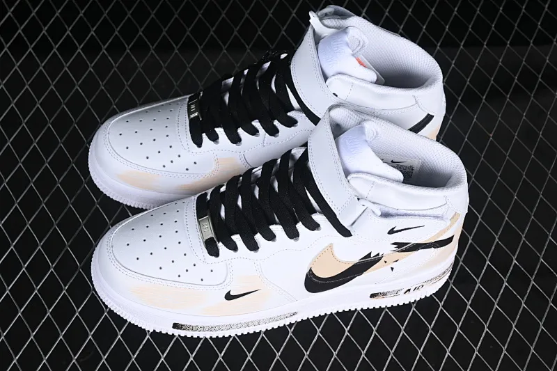 All Categories Nk Air Force 1 Air Force Series Nk Air Force 1 Mid Air Force Mid Nk Air Force 1'07 Mid Broken Hook Inkjet Painting Second Dimension Theme Air Force One Mid Casual Sneakers ZH0316-058